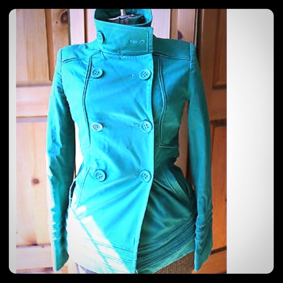 Costa Blanca Jackets & Blazers - Costa Blanca green trench coat